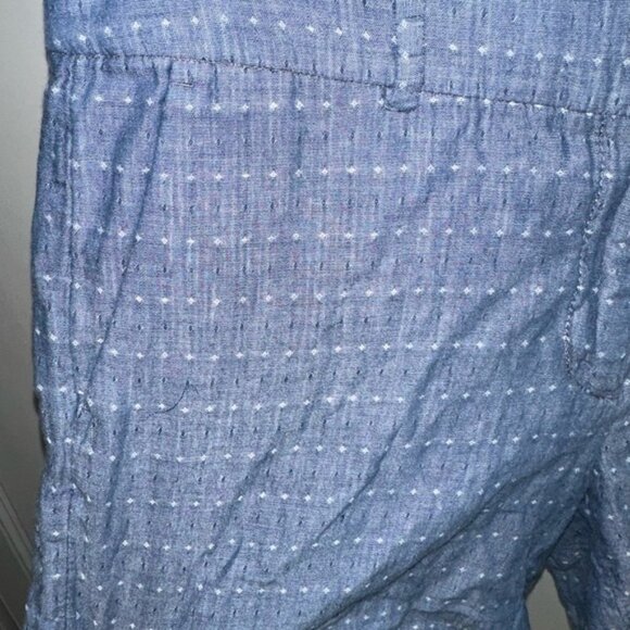 Ann Taylor Factory Blue Chambray Dotted shorts size 6 - Picture 3 of 5